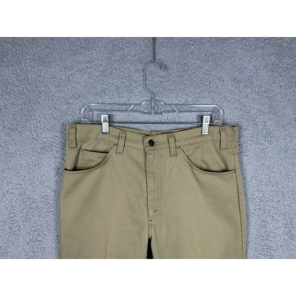 VTG Levi's Sta-Prest Bootcut 517 Pants Men's Actual‎ Size 33x26 Khaki Beige USA